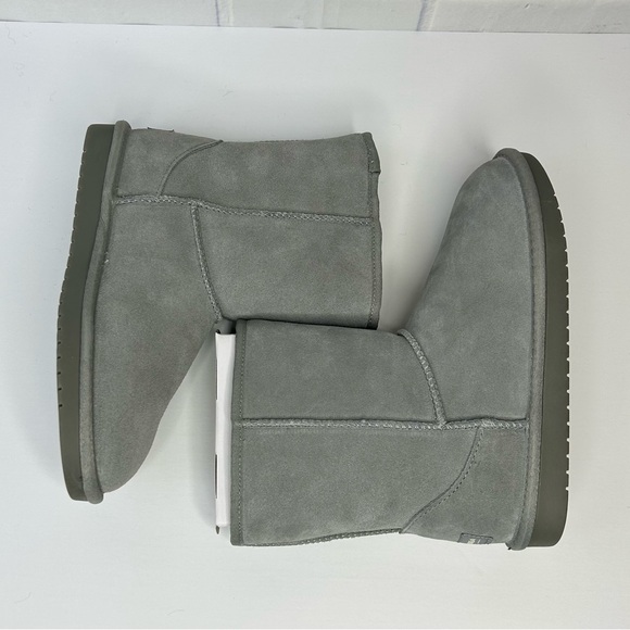 Koolaburra Grey suede Koola Boots size 5 Kids - Picture 6 of 8